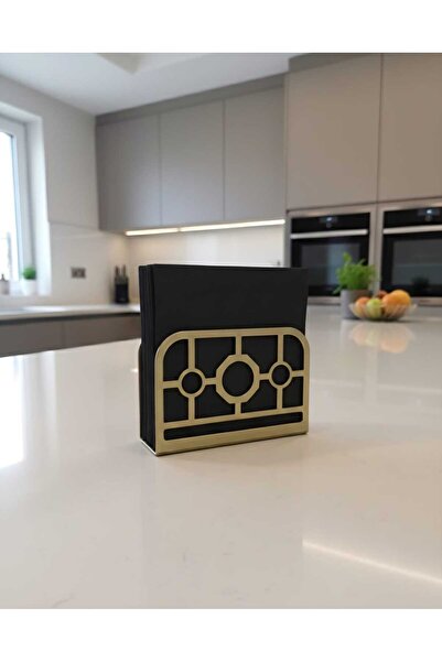 edil tasarim Metal Gold Color Napkin Holder