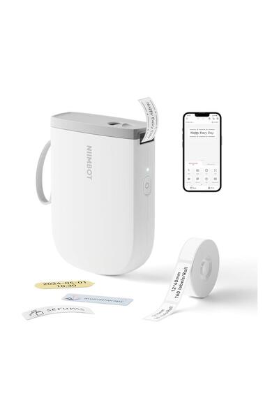 NiiMbot D11 New Version Label Maker Machine with Tape,300DPI Bluetooth Label ...
