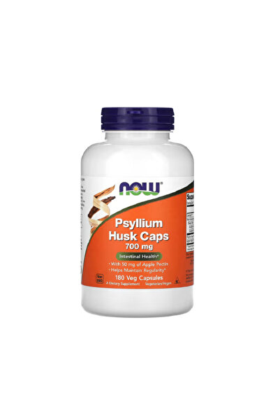 Now Foods Capsule cu coajă de psyllium 700mg 180 capsule -