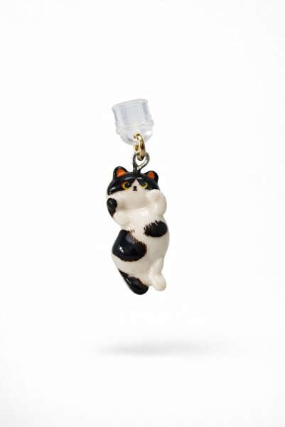 Tüylü Bamya Mioç Android type-c sevimli 3 boyutlu Kedi Telefon Soket Charm | ...