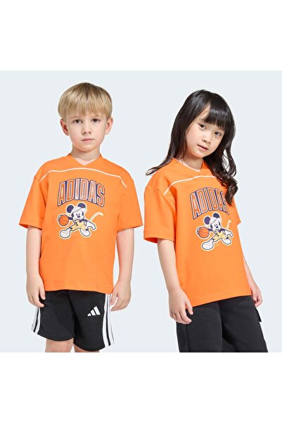 adidas Tricou portocaliu pentru copii Disney Mickey Mouse (JZ3558)
