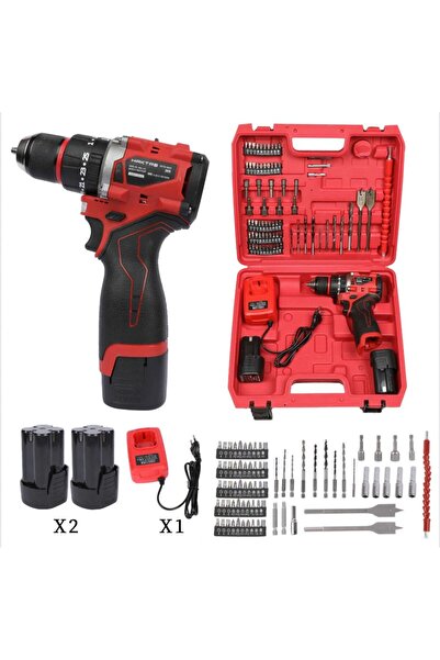 haktaş Profesyonel Çelik Gövde, Çelik Mandren Akülü Şarjlı Matkap - Full Akse...