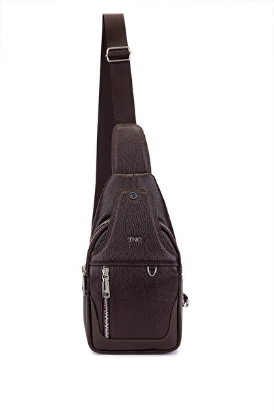 Tamer Tanca Men's Genuine Leather Brown Body Bag