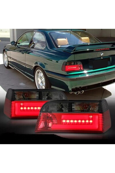 X POWER TUNİNG BMW E36 1992-1998 2.KAPI COUPE KIRMIZI FÜME LEDLİ ARKA STOP