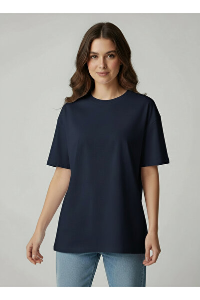 LYVEAN Crew Neck Oversized Short Sleeve Tshirt