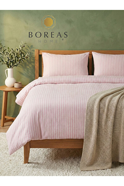 Boreas Home LİNES PREMİUM Двоспальний комплект постільної білизни з гумкою та...