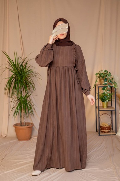 Nissra Ankanoor Side Tie Ruffle Dress Anka265131