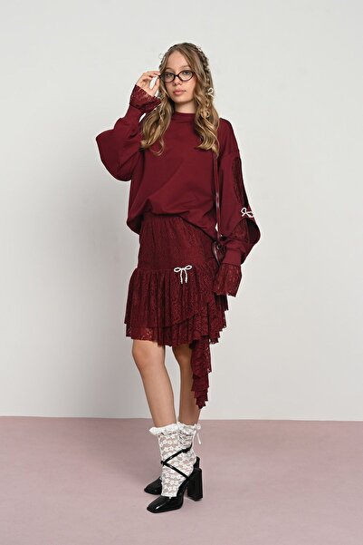 HAUSEkids Μοντέρνο ονειρικό κοριτσίστικο σετ για ηλικίες 9-14 ετών - Βουργουνδία