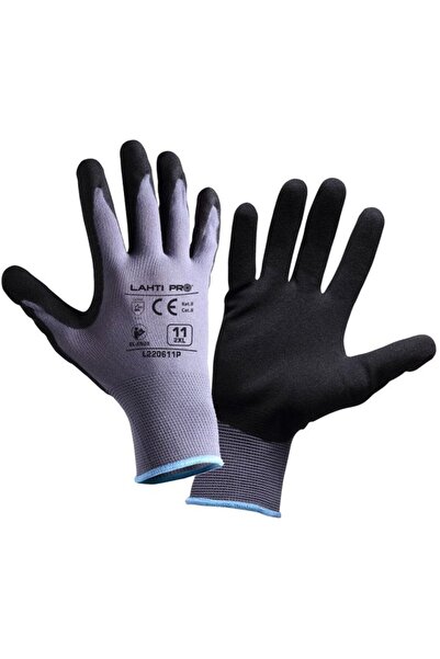 Lahti Pro NITRILE GLOVES WITH POLYESTER-POLYAMIDE - 9