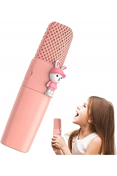 zola Microfon karaoke pentru copii, wireless Bluetooth, 5 efecte voce, difuzo...