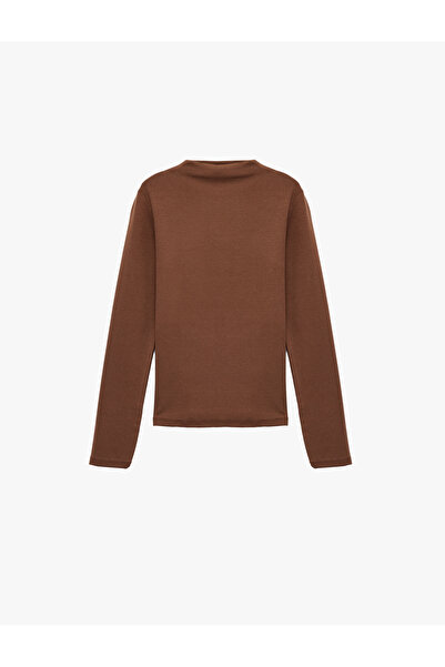 Koton ψηλός λαιμός εφαρμοστό Μακρυμάνικο μπλουζάκι