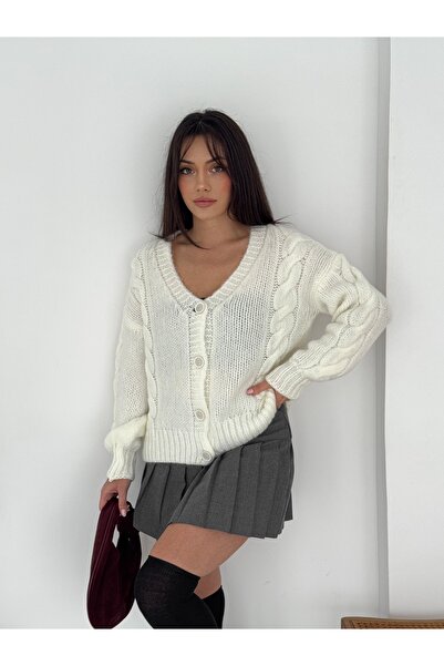 Slim'N Lift Extra Soft 4 Button V-Neck Cardigan