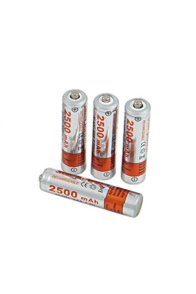 zola Set of 4 AAA NI-MH batteries, 2500 mAh, transparent storage box