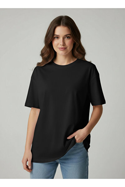 LYVEAN Crew Neck Oversized Short Sleeve Tshirt