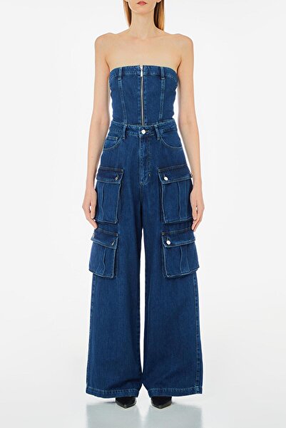 liu.jo Koyu Mavi Straplez Denim Büstiyer