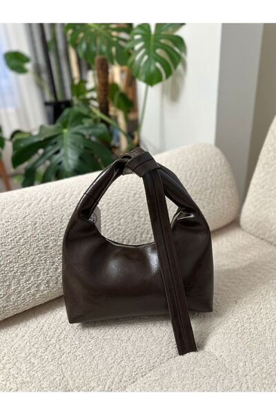 STİL SİDELYA Zippered Hand and Shoulder Women's Bag with Tie Detail