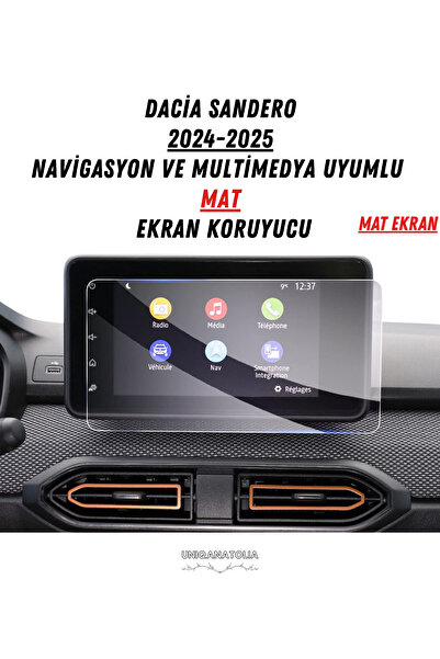 UniqAnatolia واقي شاشة متوافق مع نظام الملاحة والوسائط المتعددة لسيارة داسيا ...