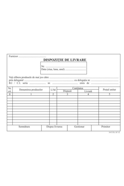 DanyCris Delivery arrangement A5