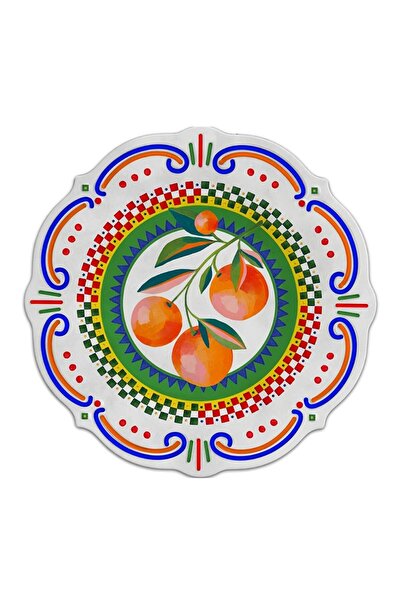 Baci Milano Dolce Vita Orange 6-Piece Serving Plate 28 cm Melamine