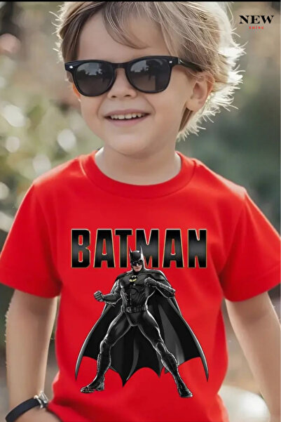 New Shine TRICOU UNISEX PENTRU COPII CU IMPRIMEU BATMAN