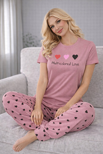 sleeproom Σετ πιτζάμες από βαμβακερό ύφασμα σούπερ τζιν, κοντομάνικο, με πολύ...