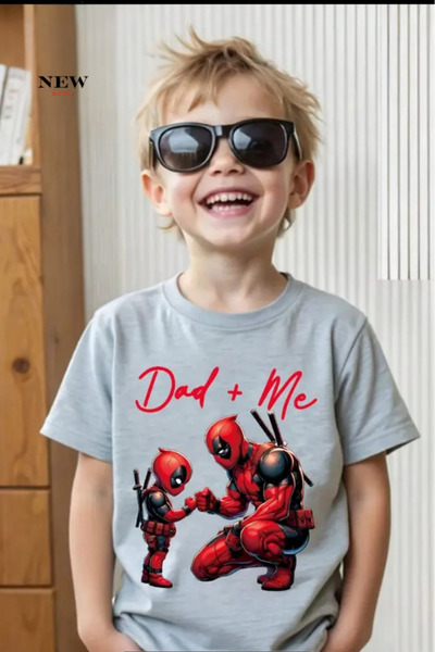 New Shine Imprimeu DAD ME Unisex Copii tricou