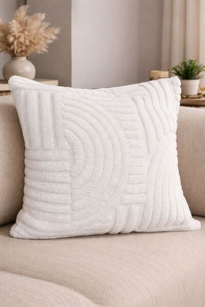DECORA CASA HOME COLLECTİON Embossed Plush Decorative Throw Pillow Cover 45X4...