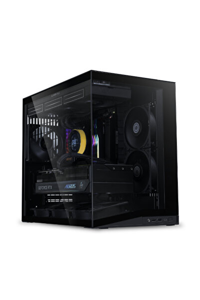 Lian Li O11 Dynamic Flow Mini V2 Mid Tower mATX Kasa Siyah (G99.O11DMIV2FX.00)