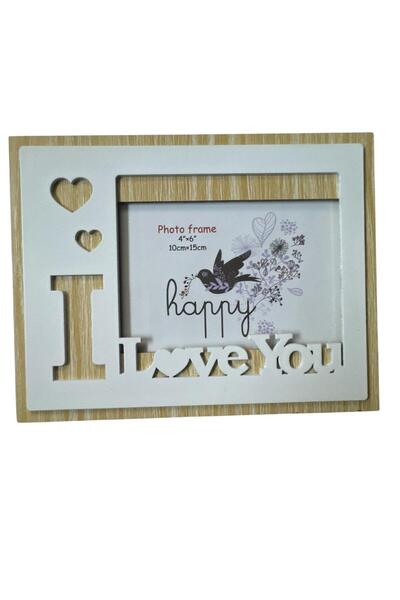 OEM Rama Foto „I Love You” – Lemn, 22,5 x 17,5 x 0,6 cm Cadou