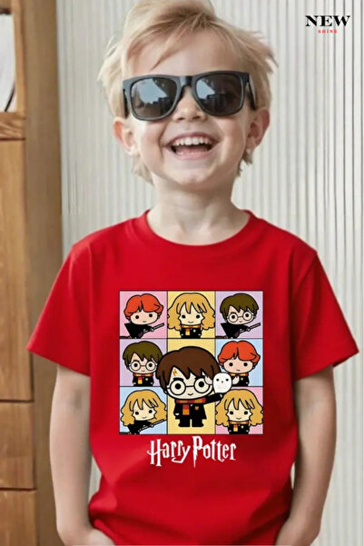 New Shine تي شيرت للأطفال مطبوع عليه هاري بوتر للجنسين