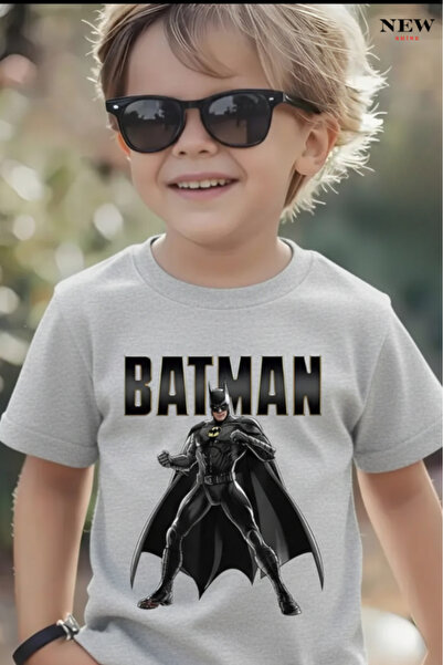 New Shine TRICOU UNISEX PENTRU COPII CU IMPRIMEU BATMAN