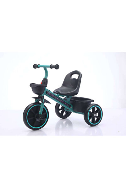 OEM Bicicletă 3 roți, verde, pentru copii 2-4 ani, cu lumini și muzică