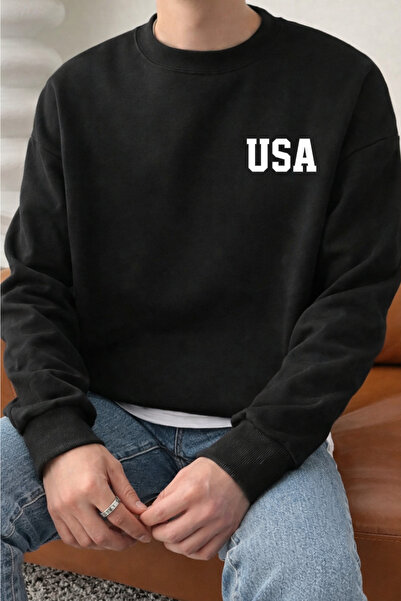 Pink Sky Swea tricou 1 USA, unisex, supradimensionat, din bumbac, imprimat