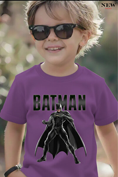 New Shine TRICOU UNISEX PENTRU COPII CU IMPRIMEU BATMAN