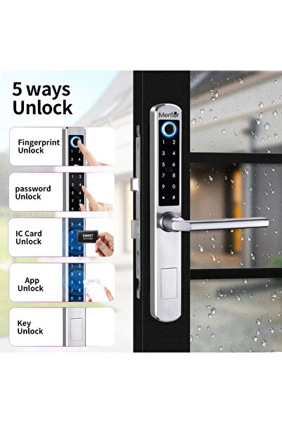 Mentor Yala Inteligenta SY018 WiFi 5in1 cu broasca pentru usi din PVC, lemn, metal
