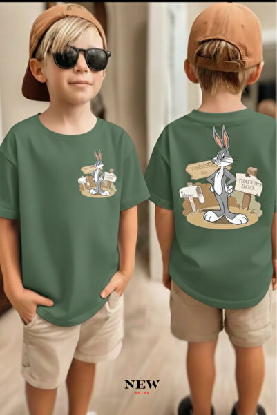 New Shine تي شيرت مطبوع عليه بوجز باني للأطفال من الجنسين