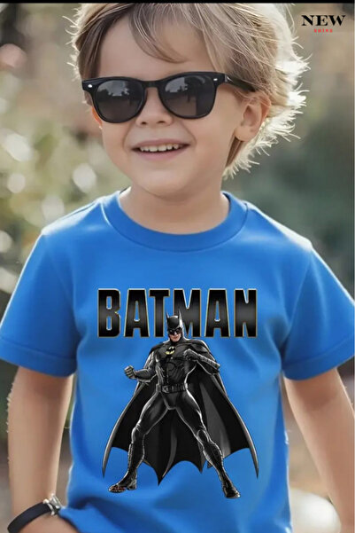 New Shine TRICOU UNISEX PENTRU COPII CU IMPRIMEU BATMAN