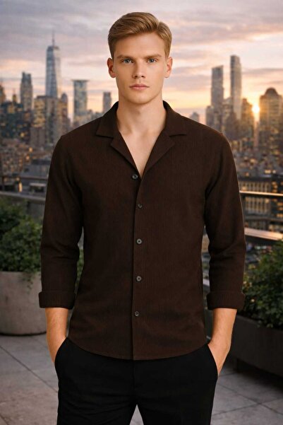 BRLKN Men's Long Sleeve Ottoman Shirt