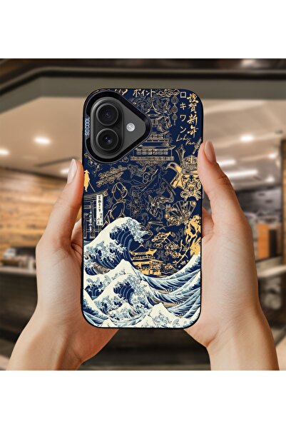 Caseji حافظة هاتف فاخرة مقاومة للأوساخ متوافقة مع آيفون 17 بنمط ساموراي مارين...