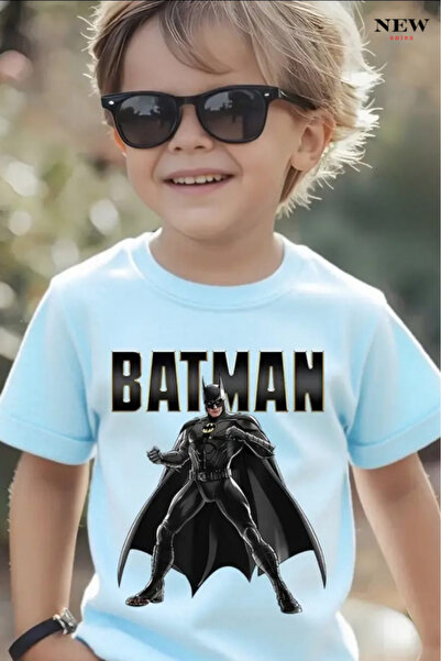 New Shine TRICOU UNISEX PENTRU COPII CU IMPRIMEU BATMAN