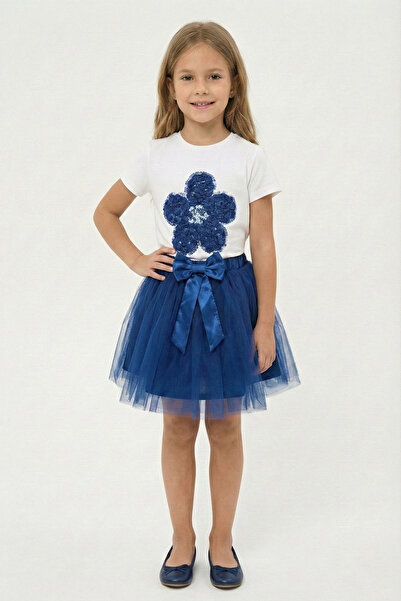 FATELLA Момичешка тениска с маргаритки и тюлена пола Saks 23 април 29 октомвр...