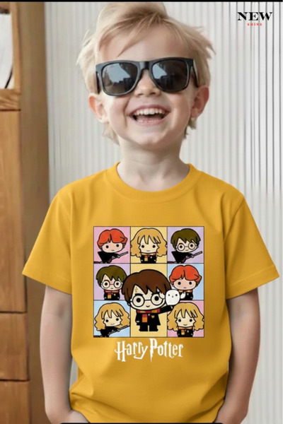 New Shine تي شيرت للأطفال مطبوع عليه هاري بوتر للجنسين