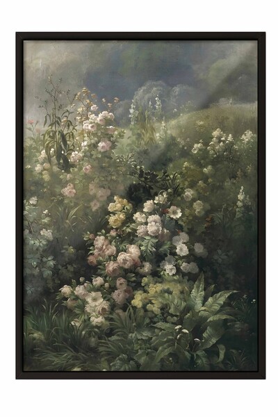 Postifull Tablou vintage, poster cu cadru negru, decor de perete vintage