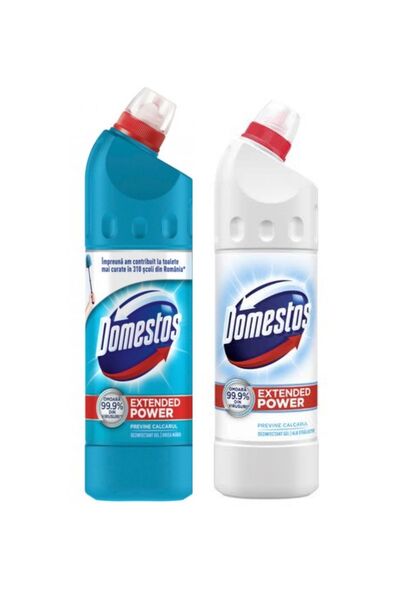 Domestos Дезинфектант Domestos Atlantic Breeze + Комплект от 2 броя с удължен...
