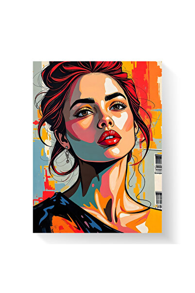 Printees Tablou - Portret în culori - Canvas pe șasiu