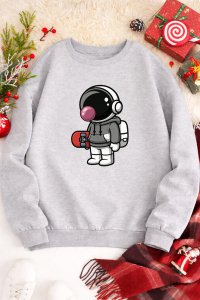 Pink Sky Swea tricou 1 Astronaut, unisex, supradimensionat, din bumbac, imprimat