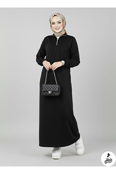 Bala Giyim Half Zipper Hijab Dress