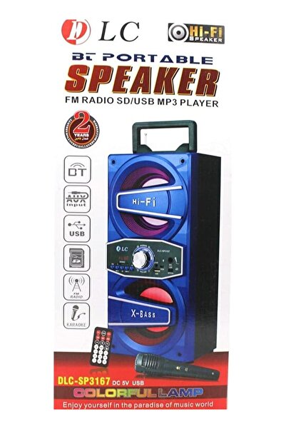 LC Bt Portable Speaker Fm Radio Sd Usb Mp3 Sp3167
