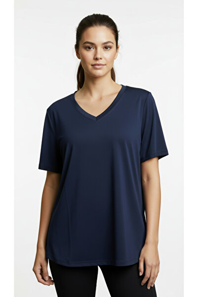 LYVEAN V-Neck Oversized Short Sleeve Tshirt