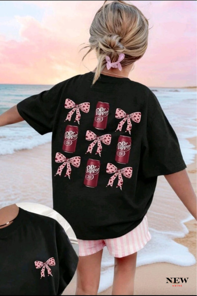 New Shine Παιδικό μπλουζάκι unisex με στάμπα ροζ φιόγκου